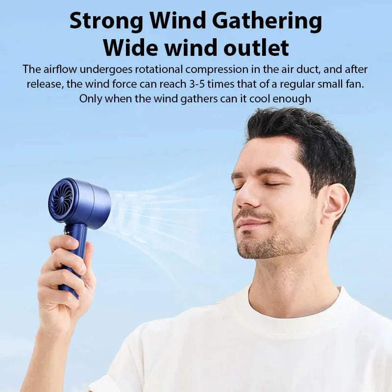 Mini USB Handheld Portable Fan – Fast Charge, Quiet & Compact Handheld Portable Fan QXL