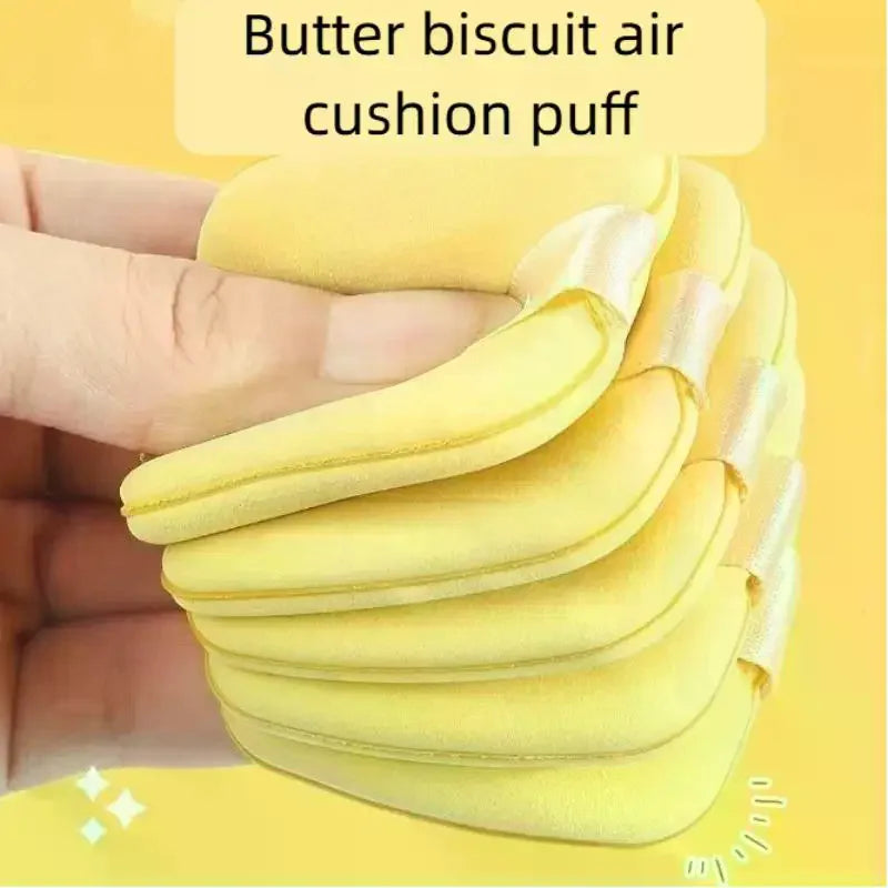 Butter Biscuit Air Cushion Puff | Double-Sided Makeup Sponge Makeup Sponge Puff QXL