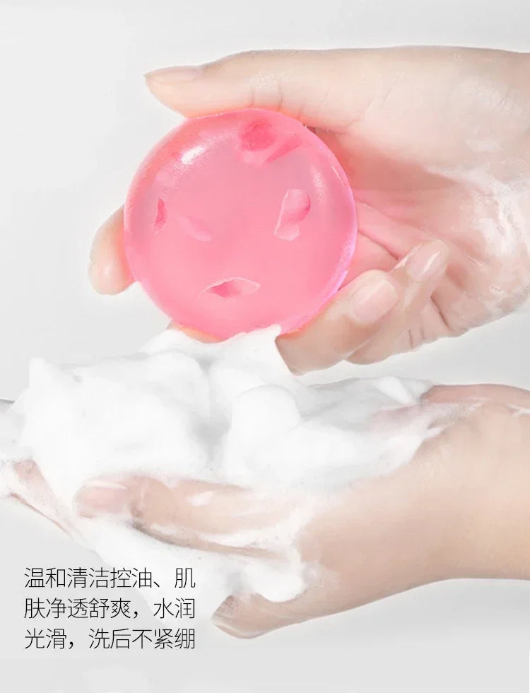 Niacinamide Cherry Blossom Handmade Soap | Oil Control Bar Handmade Bar Soap QXL