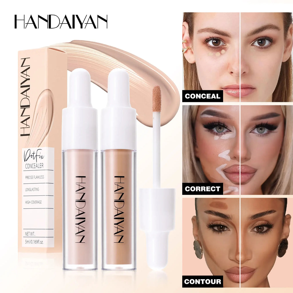 HANDAIYAN 8-Shade Full Coverage Liquid Concealer | Waterproof Liquid Concealer QXL