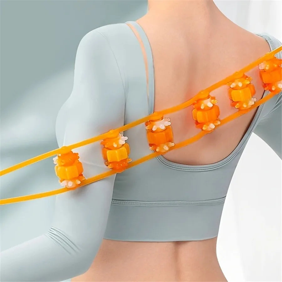 Pull-Back Strap Ball Roller Massager | Back, Neck & Shoulders Ball Roller Massager QXL