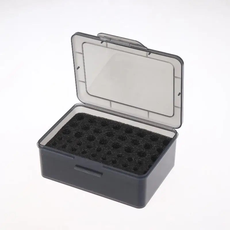 54-Cell AA AAA Battery Storage Organizer Box & Dispenser Battery Storage Organizer QXL Gray