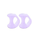 2-Pack Silicone Gel Toe Separators | Yoga Toes Spacer & Corrector Toe Separator QXL M179 Purple-2Pcs