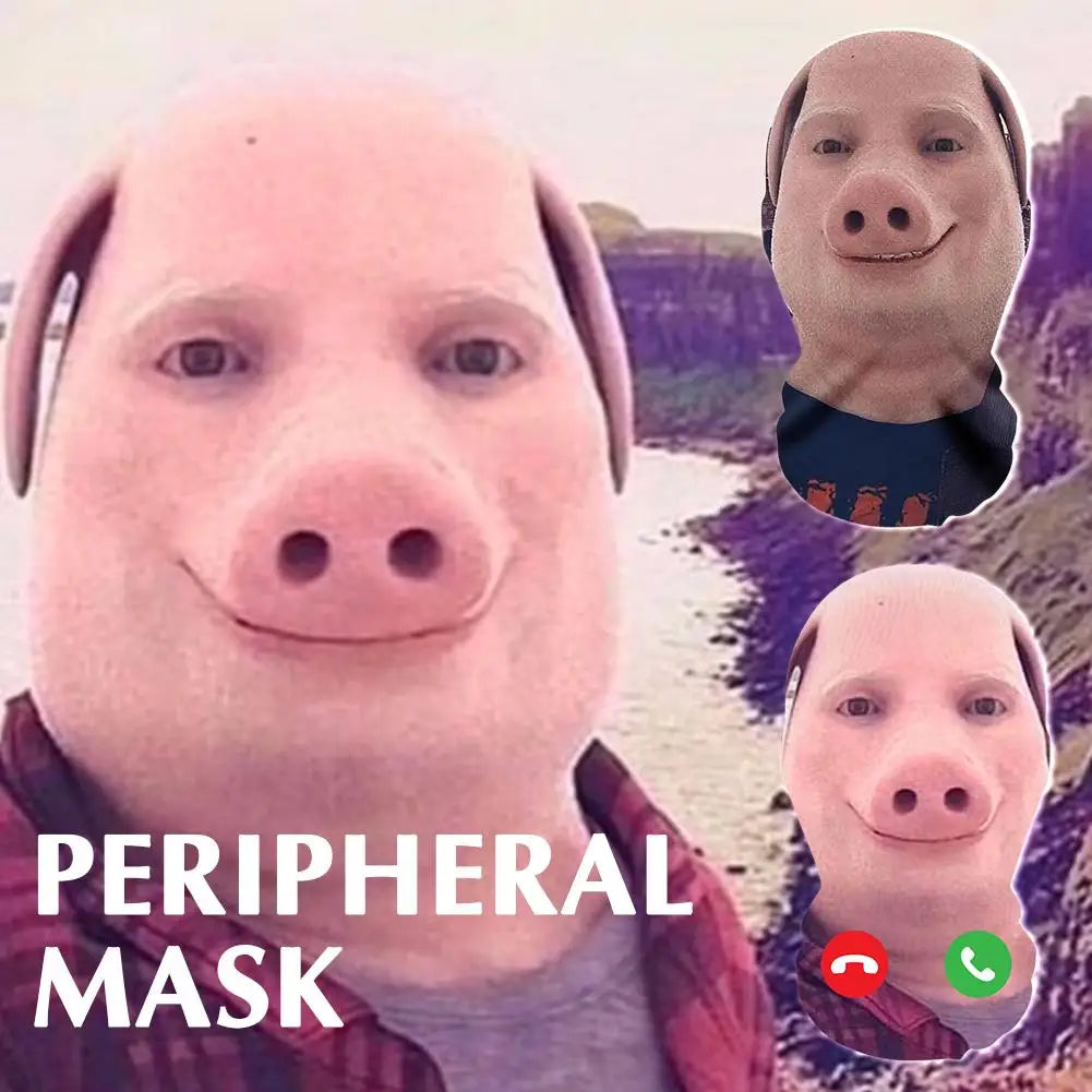 3D Printed Seamless Mask Head Cover | Cosplay Party Prop Costume Mask QXL