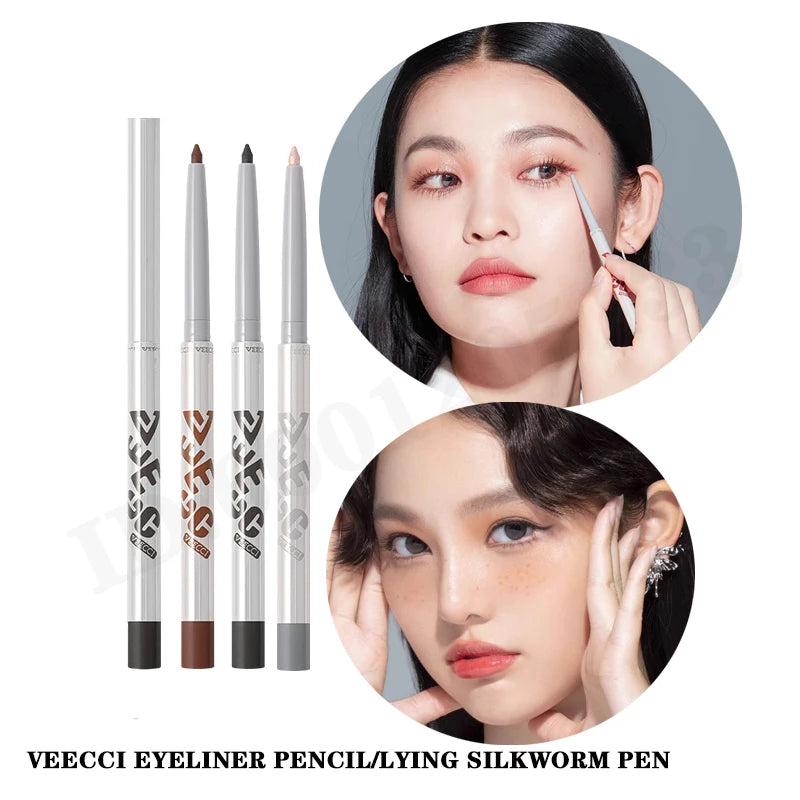 VEECCI Waterproof Auto-Rotate Eyeliner Pencil – Smudge-Proof Gel Eyeliner Pencil QXL