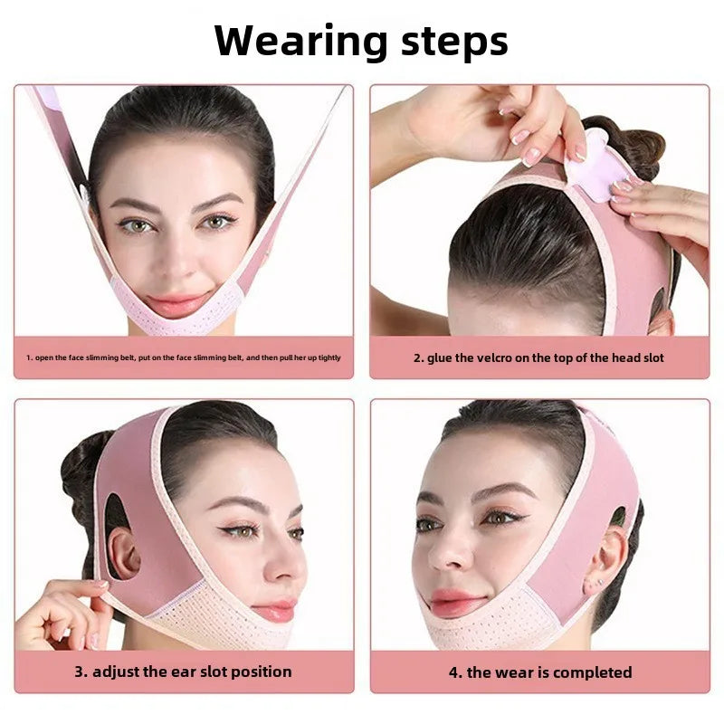 V Line Chin Strap Face Lifting Mask | Reusable Slimming Face Lifting Mask QXL