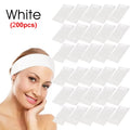 Disposable Spa Facial Headbands Non-Woven Headwraps 30–100 Pack Disposable Spa Headbands QXL White 200pcs