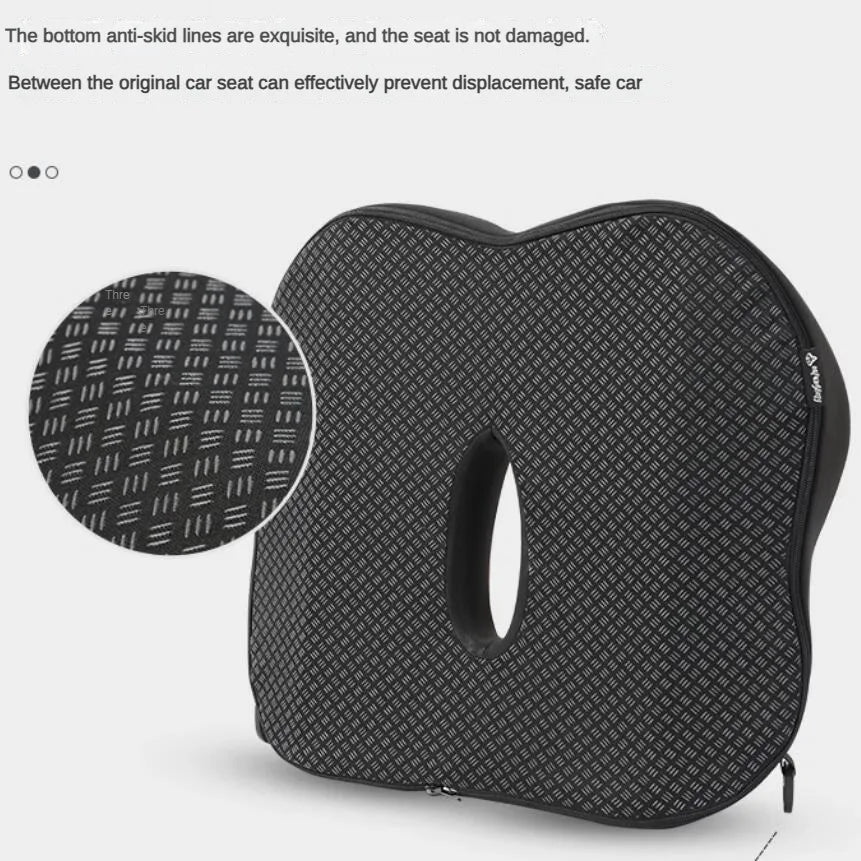 Memory Foam Lumbar & Seat Cushion Set | Office & Car Support Seat & Lumbar Cushion QXL