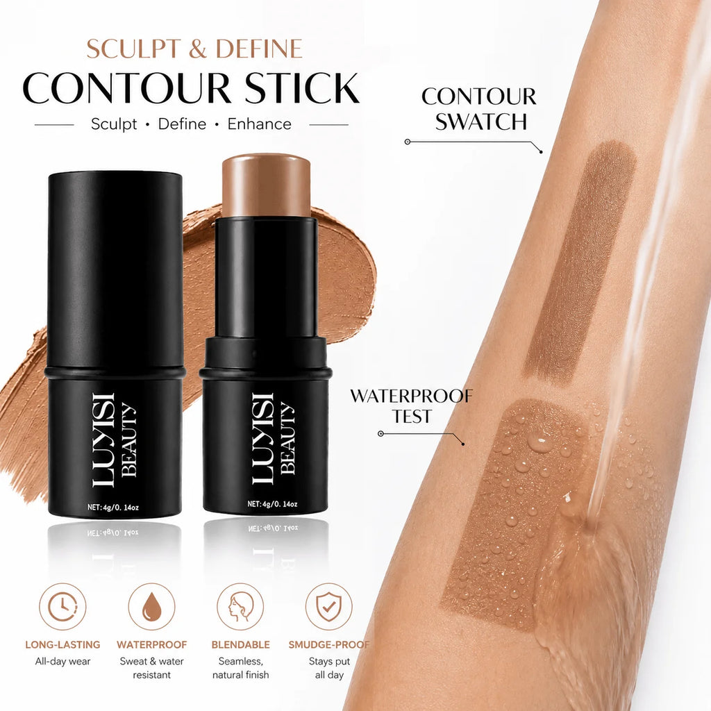 Creamy Waterproof Contour Stick | Matte Face Sculpting Contour Stick QXL