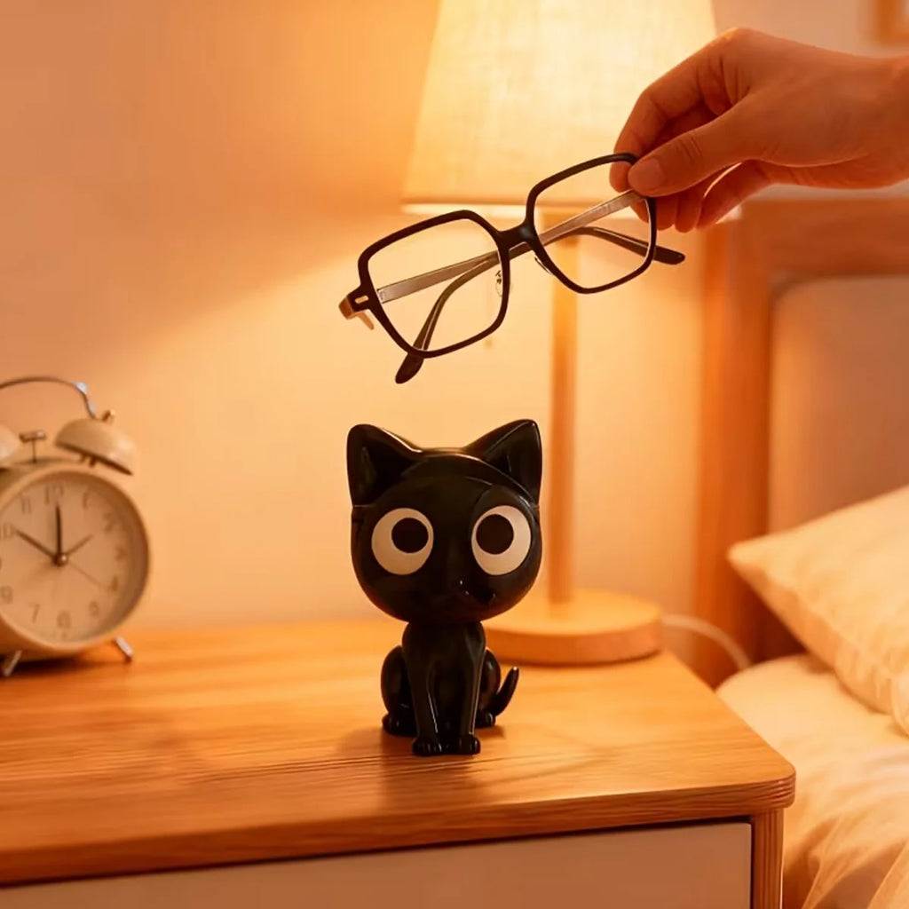 3D Printed Cat Eyeglasses Holder | Desktop Glasses Organizer Eyeglasses Holder QXL