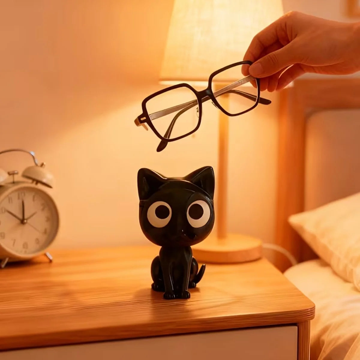 3D Printed Cat Eyeglasses Holder | Desktop Glasses Organizer Eyeglasses Holder QXL