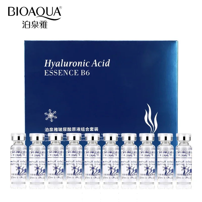 BIOAQUA Hyaluronic Acid Face Serum Set – 10 x 5ml Bottles Facial Serum Set QXL