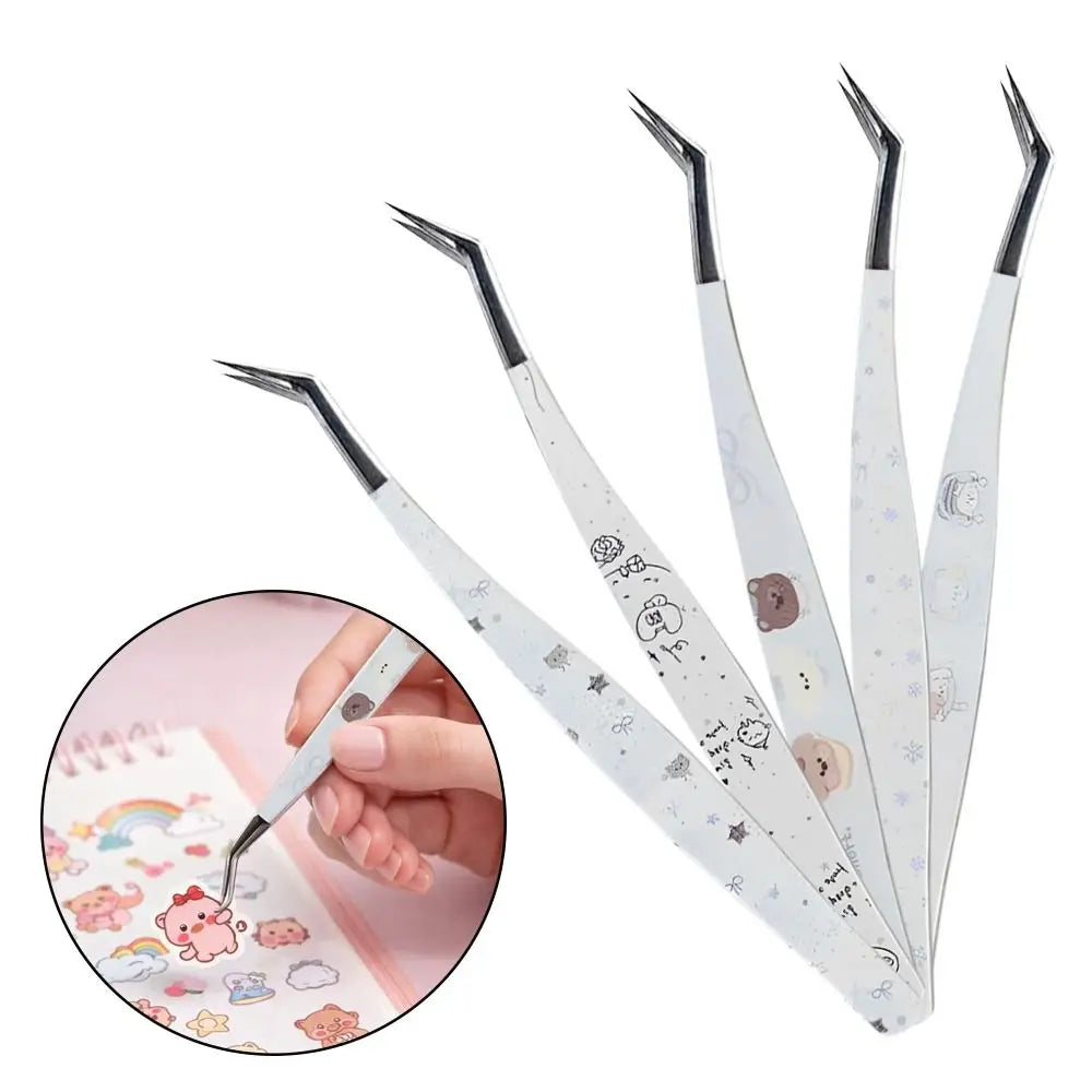 Curved Lash Extension Tweezers | Anti-Static Stainless Steel Lash Extension Tweezer QXL