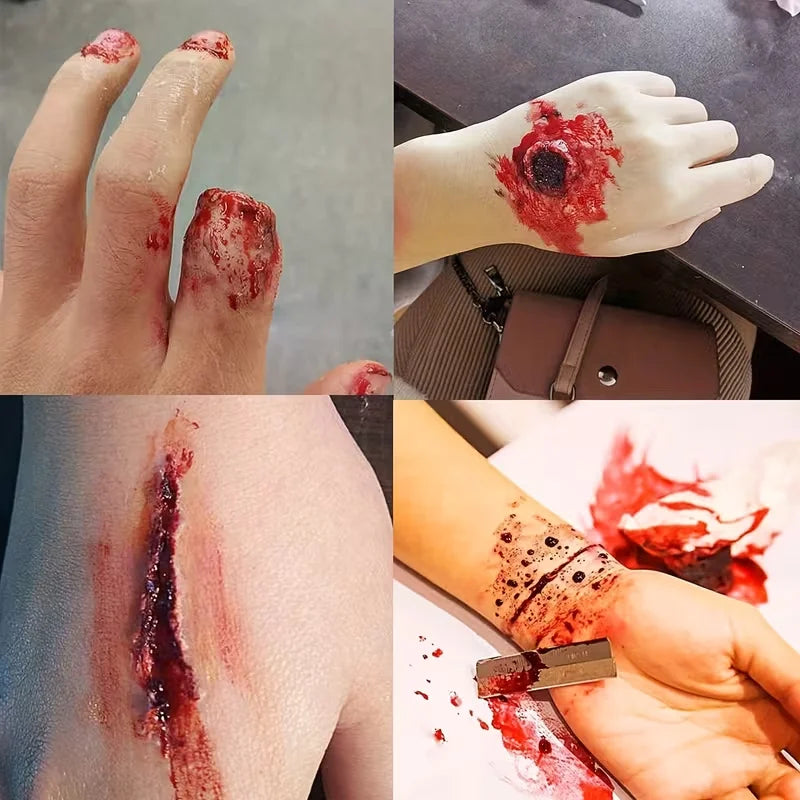 Halloween Scar Wax 2-Pack | Fake Scar Cosplay Makeup 60g SFX Scar Wax QXL