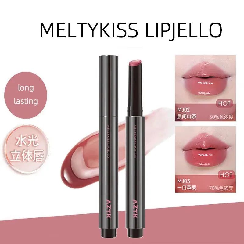 AZTK MeltyKiss Lip Jello | Mirror Gloss Jelly Lipstick Jelly Lip Gloss QXL