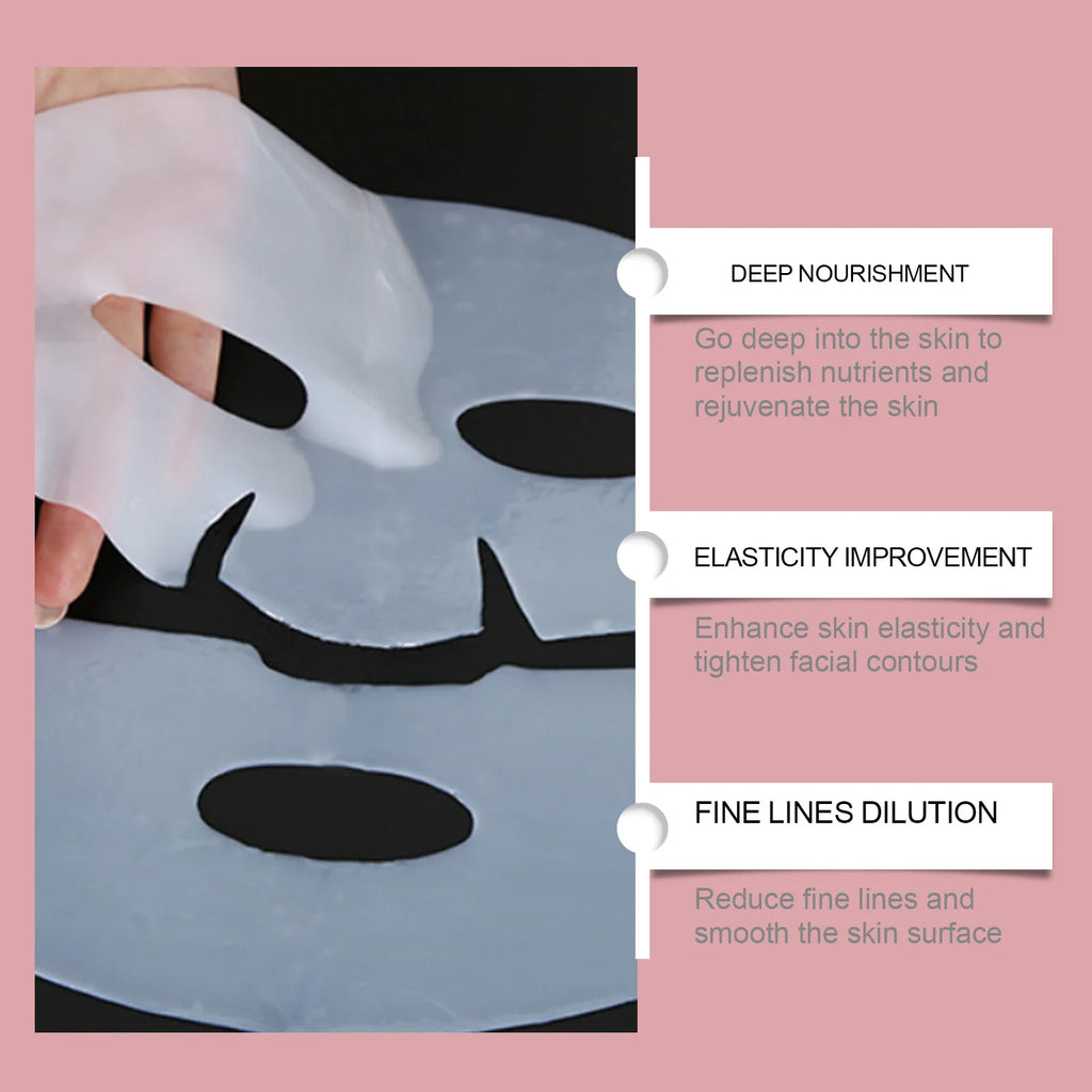 10-Pack Collagen Sheet Masks – Hydrating & Brightening Collagen Sheet Mask QXL