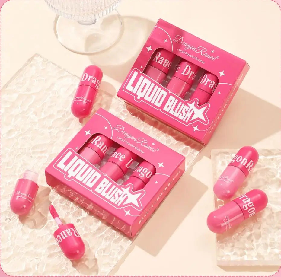 Waterproof Liquid Blush Set | Long-Lasting Contour & Glow Liquid Blush Set QXL