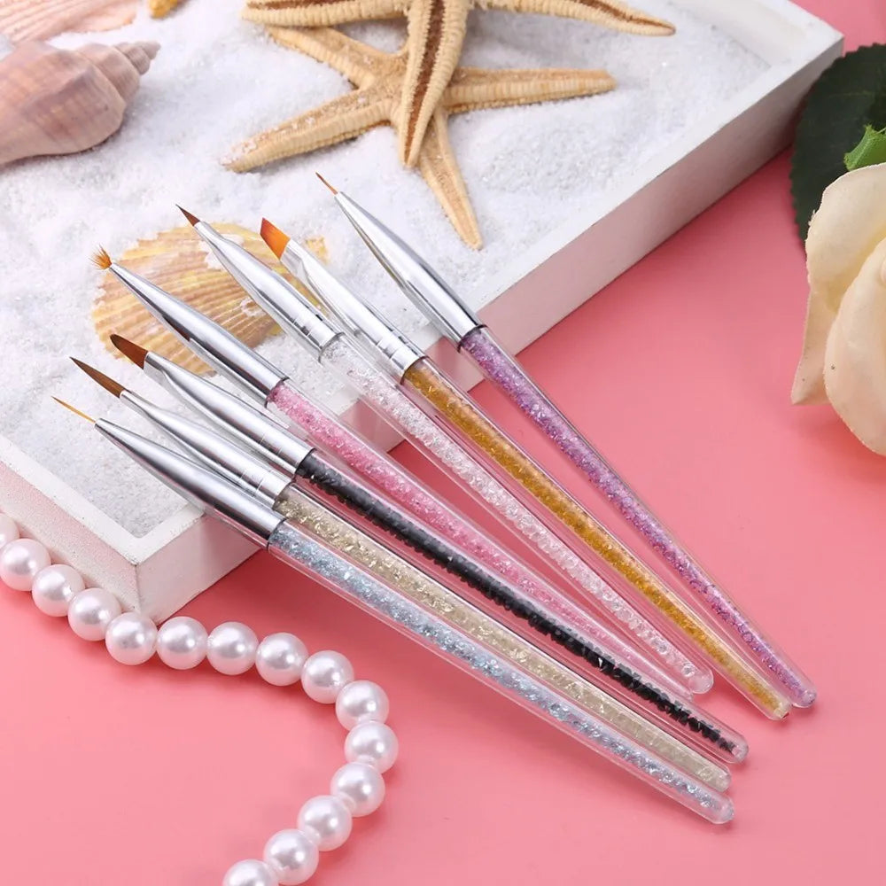 7-Piece Double-Ended Nail Art Brush & Dotting Pen Set Nail Art Brush Set QXL
