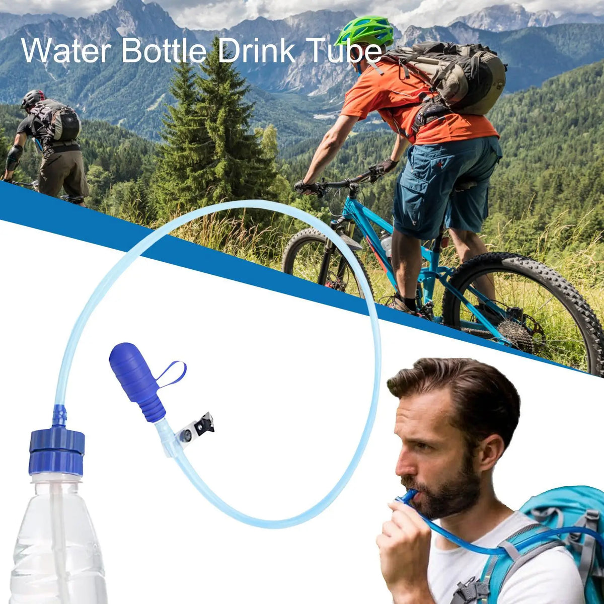 Hydration Drink Tube Kit | Water Bottle Straw & Adapter Hydration Tube Kit QXL