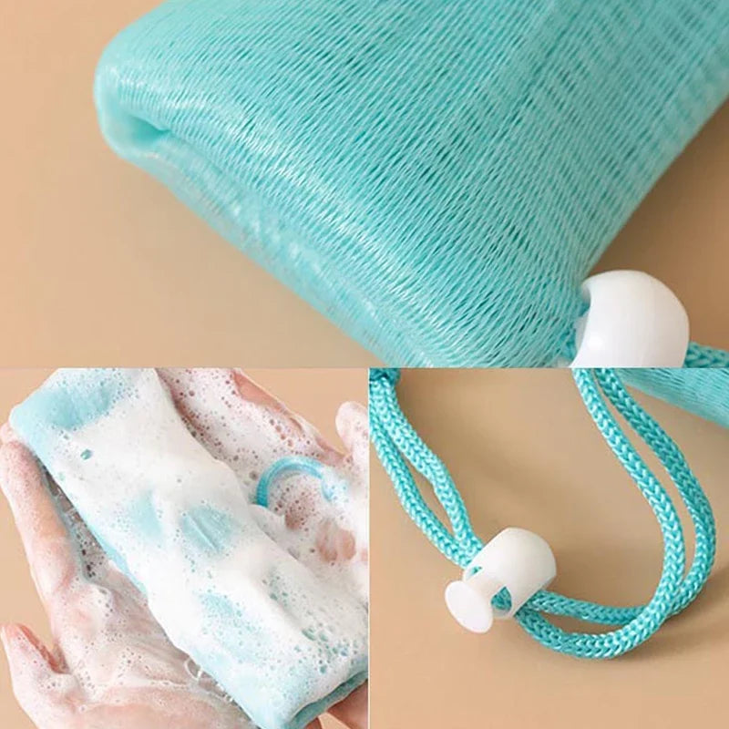 Foaming Soap Mesh Bag | Bubble Net for Shower, Bath & Baby Soap Mesh Bag QXL