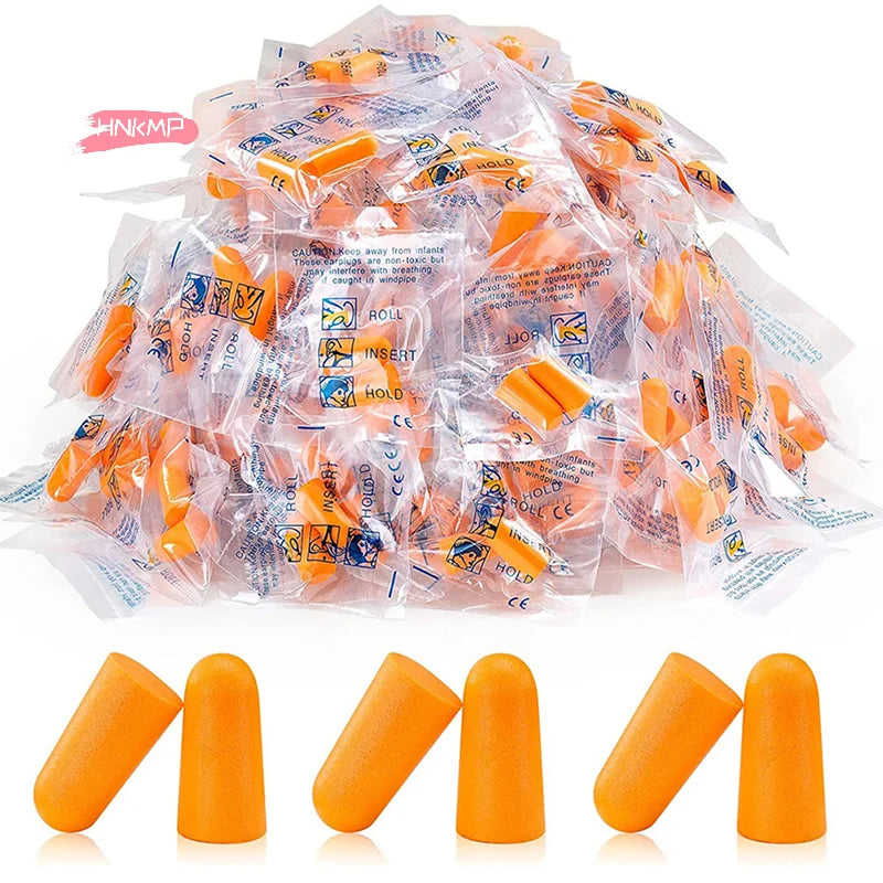 20-Pack Soft Foam Earplugs | Sleep, Travel & Noise Reduction Foam Earplugs QXL