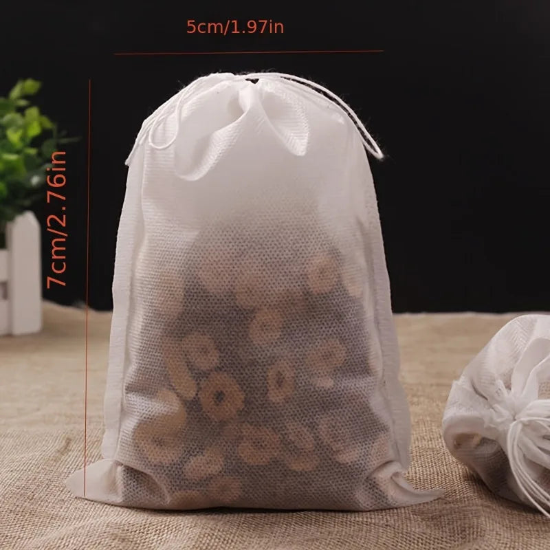 Disposable Empty Tea Filter Bags with String | Heat Seal Tea Filter Bags QXL