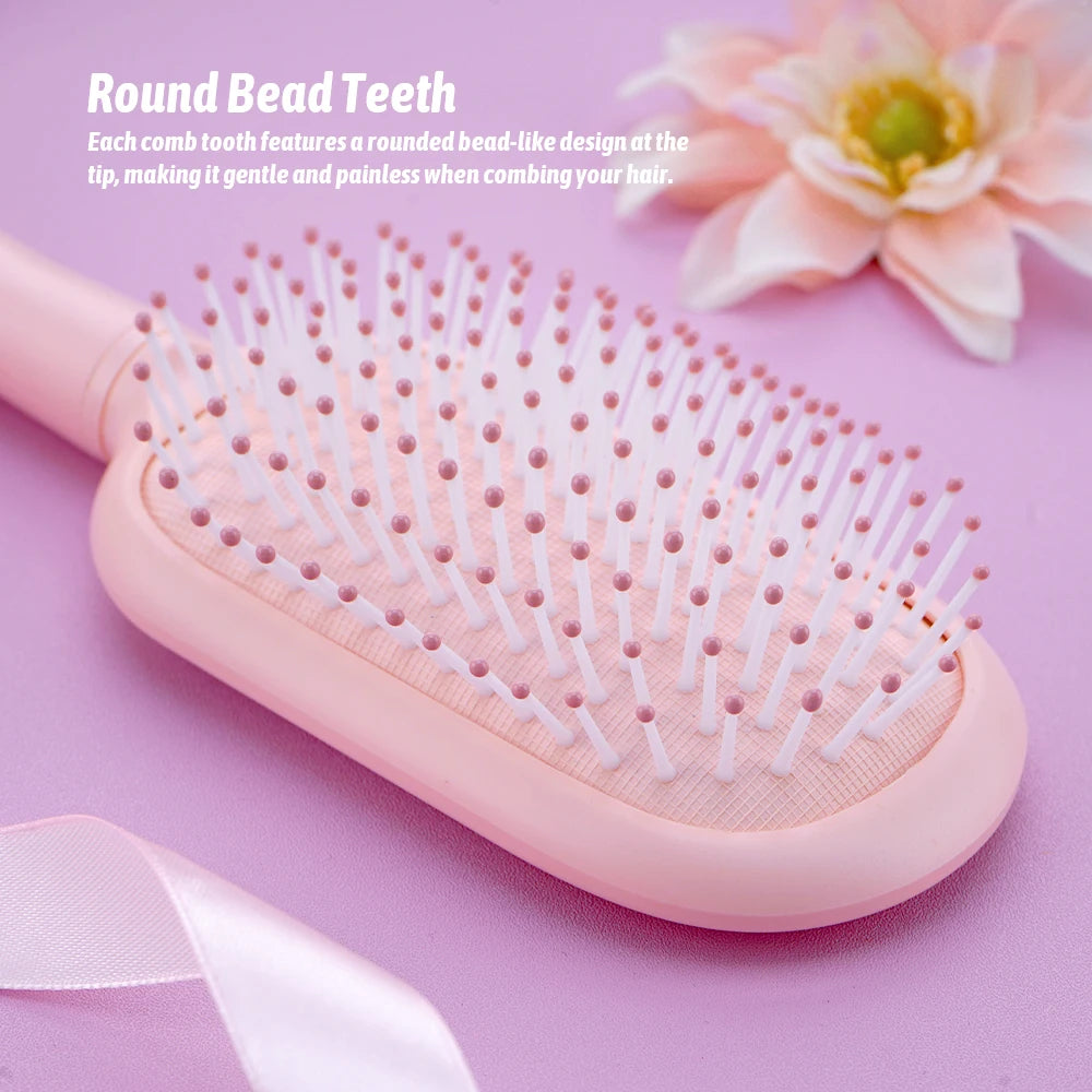 Mini Air Cushion Detangling Hairbrush | Anti-Static Massage Comb Detangling Hairbrush QXL