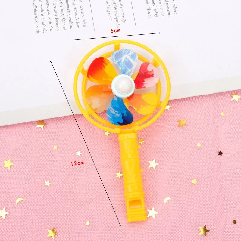 10-Pack Windmill Fan Whistle Toys for Kids – Party Favors Kids Party Toy Set QXL