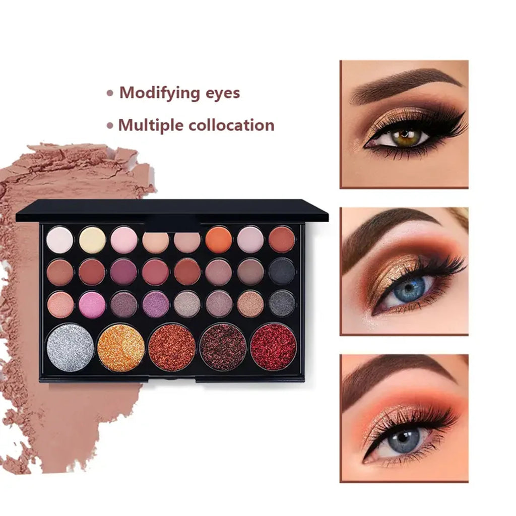VERONNI 29-Color Eyeshadow Palette | Shimmer Matte Set Eyeshadow Palette Set QXL 29 Colors 01