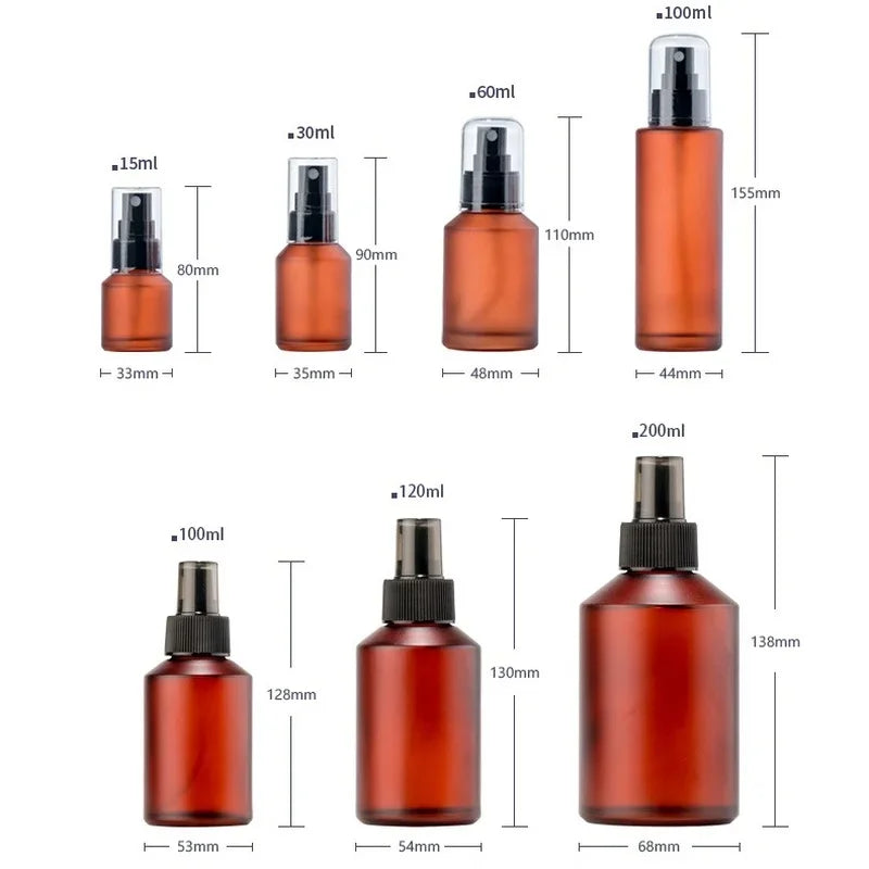 Brown Glass Perfume Spray Bottle 15–100ml | Fine Mist Atomizer Perfume Spray Bottle QXL