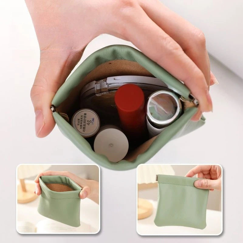 Auto-Closing Mini Makeup Bag | Lipstick & Travel Organizer Mini Makeup Bag QXL