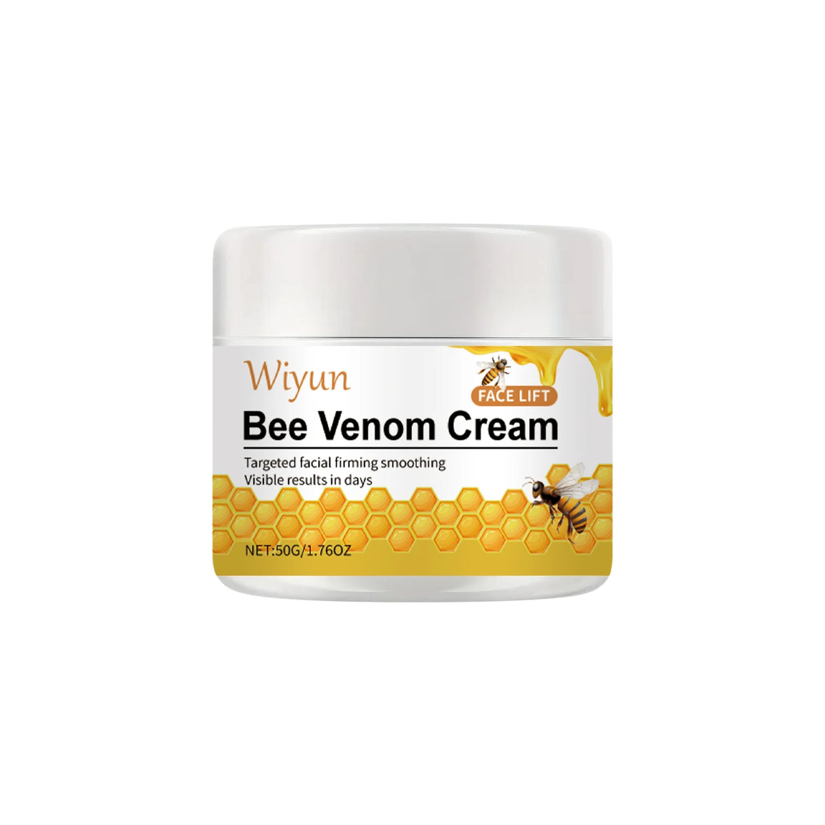 WIYUN Bee Venom Anti-Wrinkle Firming Cream 50g | All Skin Anti-Wrinkle Face Cream QXL 1pcs
