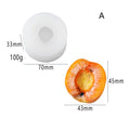 3D Apricot Silicone Mold for Candles, Soap, Resin & Clay Silicone Craft Mold QXL A