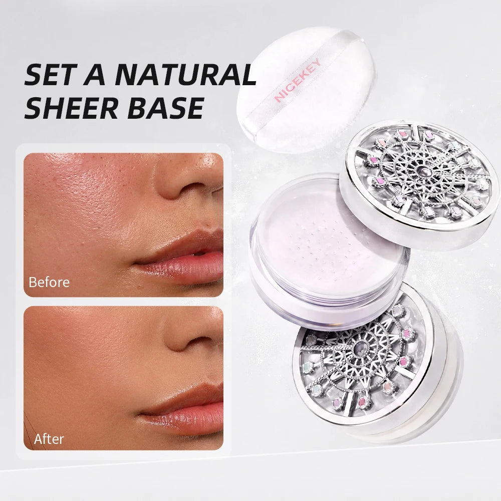 NICEKEY Matte Loose Setting Powder – Oil Control & Full Coverage Loose Setting Powder QXL