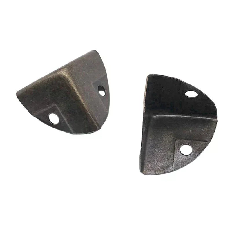 4-Pack Iron Metal Corner Protectors for Furniture & Wooden Cases Furniture Corner Guard QXL