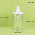 PET Lotion Pump Bottle | Refillable Travel Cosmetic Container Pump Dispenser Bottle QXL 800ml