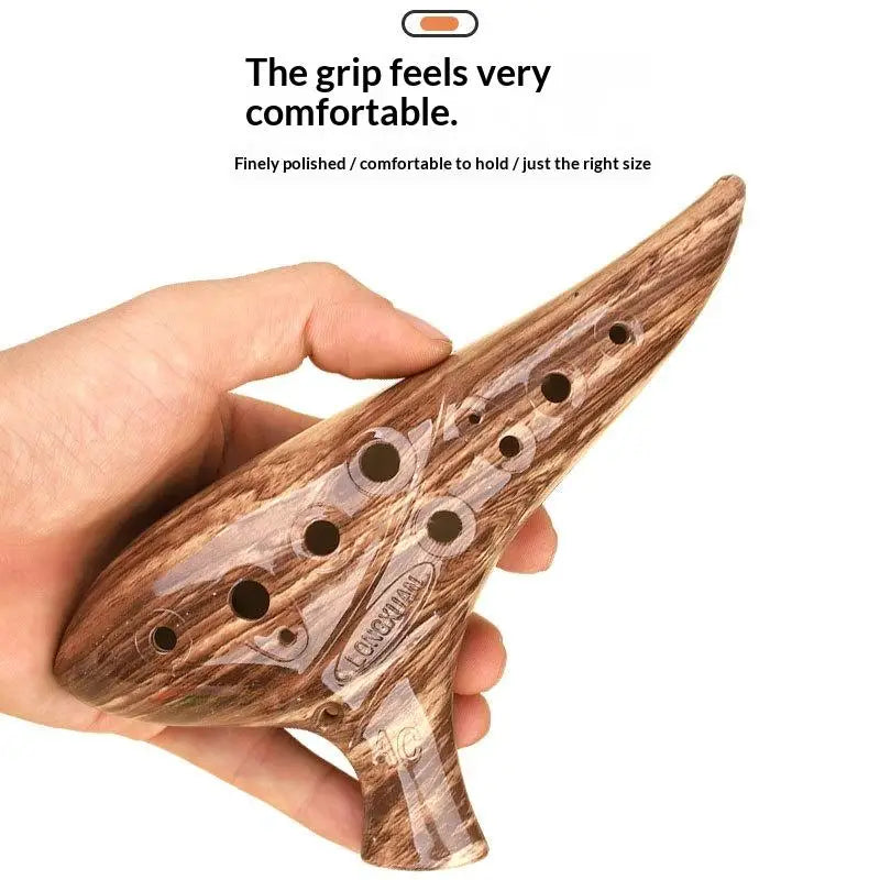 12-Hole Alto C Resin Ocarina | Beginner Instrument & Gift Ocarina Instrument QXL