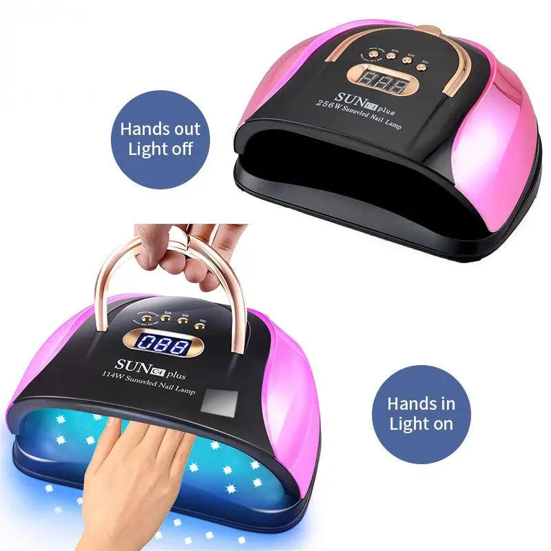 256W UV LED Nail Lamp | Smart Sensor Gel Nail Dryer UV LED Nail Lamp QXL