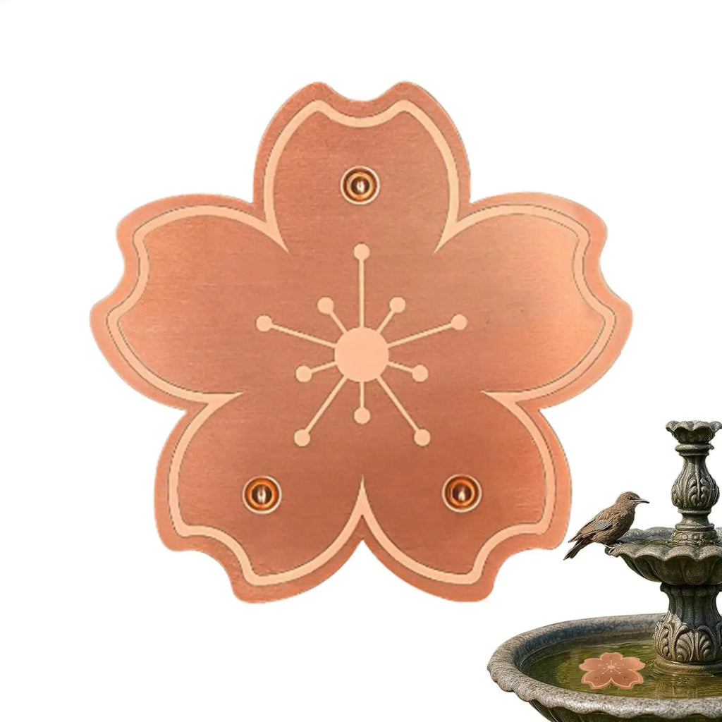 Copper Bird Bath Purification Disc | Rust-Resistant Cleaner Bird Bath Disc QXL