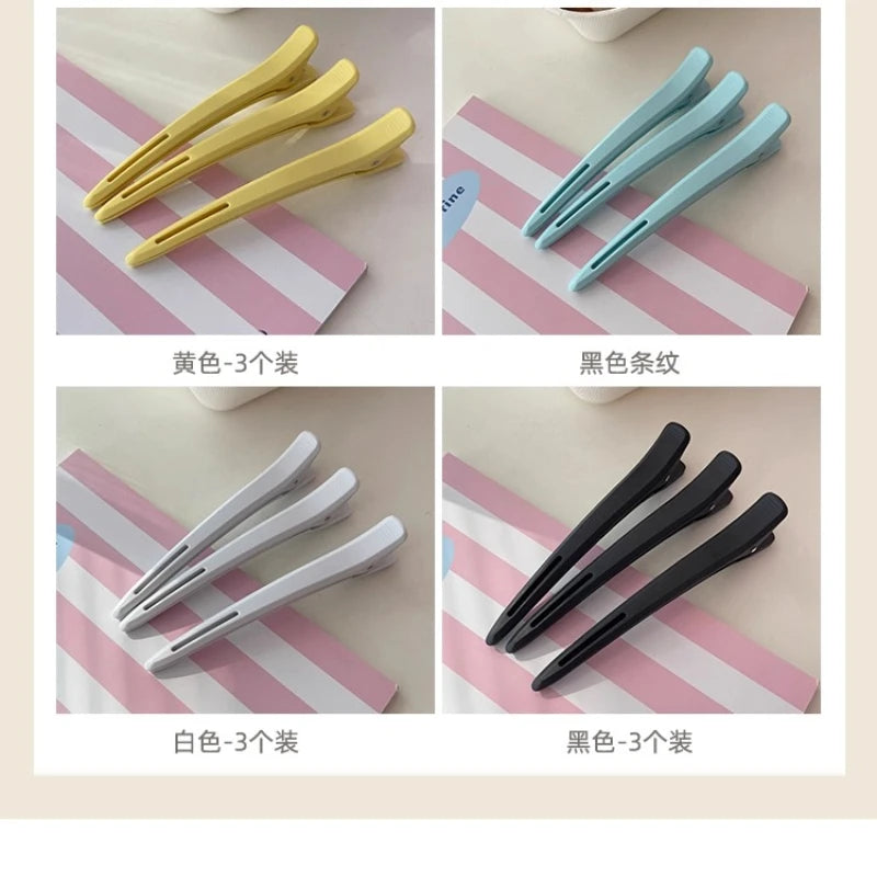 3-Pack Alligator Duckbill Hair Clips | Professional Styling Hair Styling Clips QXL