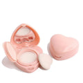 5g Refillable Air Cushion Compact Case with Puff & Mirror Cosmetic Compact Case QXL Heart