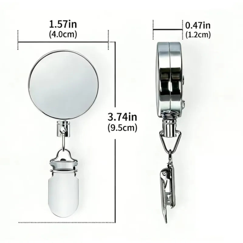 Retractable Towel Clip No-Drill Self-Adhesive Hook & Key Holder Retractable Wall Hook QXL