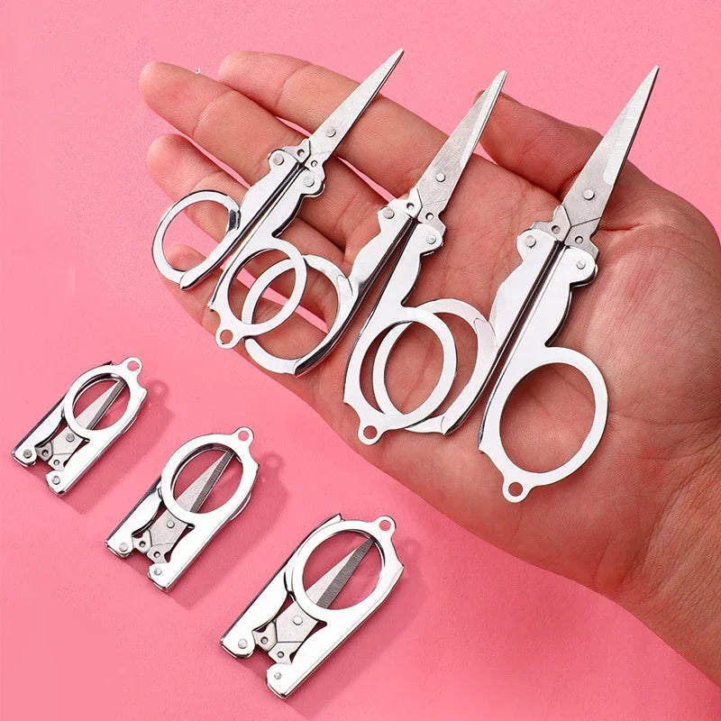 Mini Folding Scissors | Travel Embroidery & Thread Snips Folding Scissors QXL