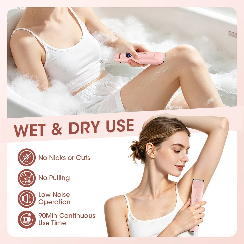Ms.Dear Dual-Head Women's Electric Shaver & Bikini Trimmer Women's Electric Shaver QXL