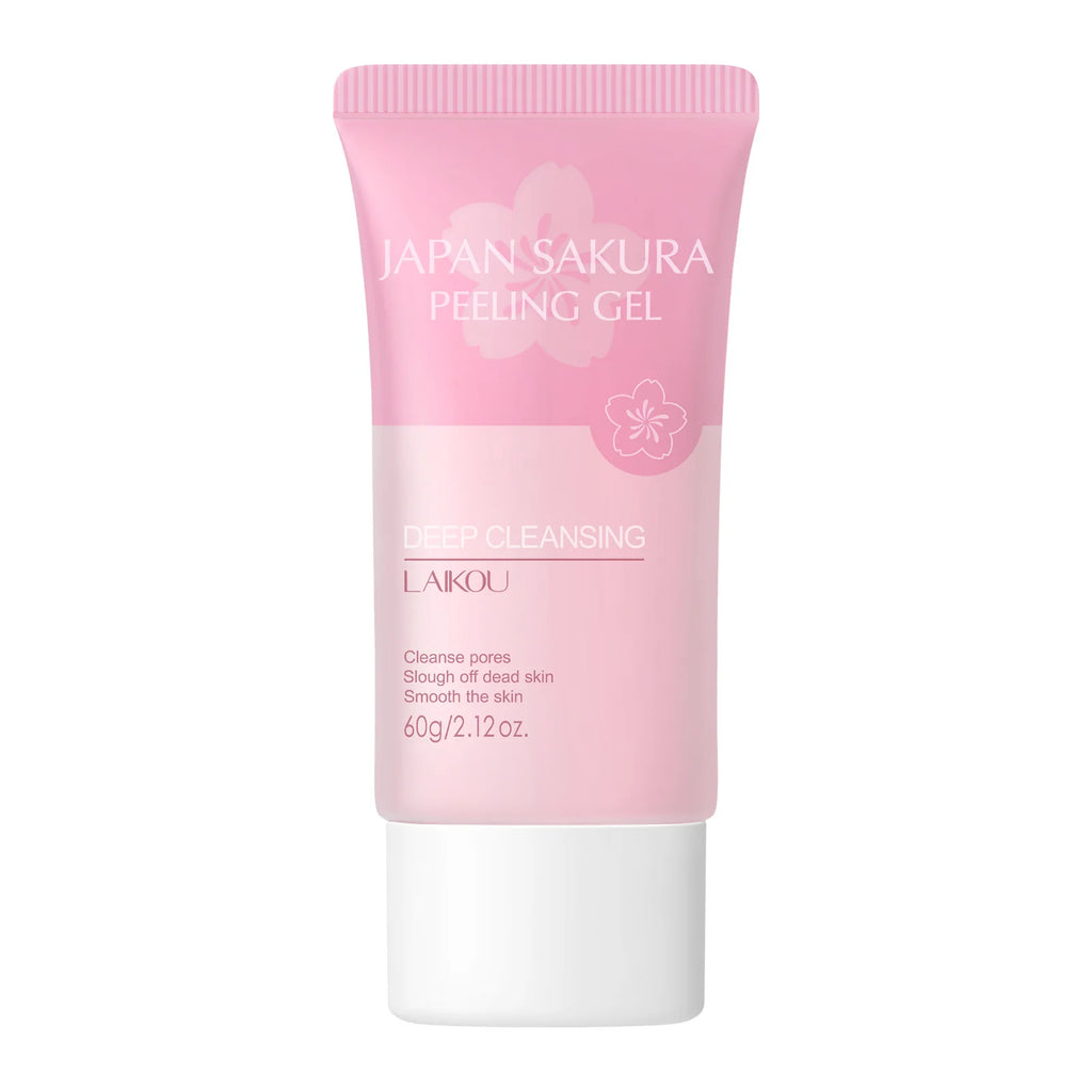 LAIKOU Sakura Face Peeling Gel | Exfoliate & Brighten 60g Face Peeling Gel QXL 60g 60g