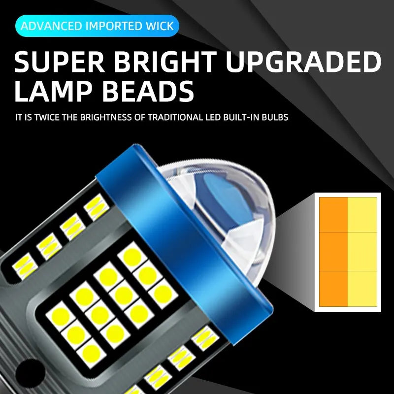 H4 BA20D H6 CSP LED Motorcycle Headlight – Dual Color Hi-Lo Motorcycle Headlight Bulb QXL