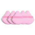 Triangular Powder Puff Set | Wet & Dry Sponge for Precise Makeup Makeup Powder Puff QXL 5 Pieces Pink