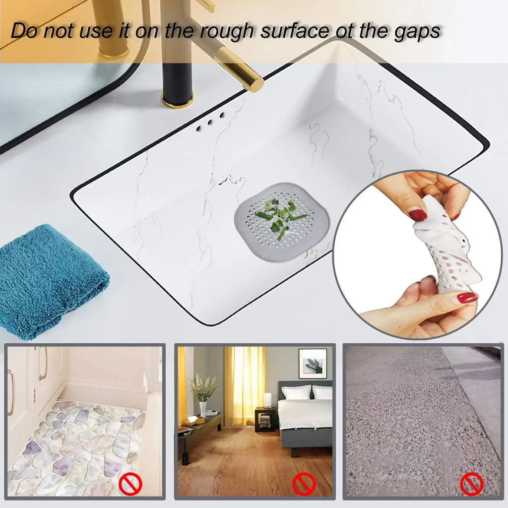 Silicone Shower Drain Hair Catcher & Sink Strainer Drain Hair Catcher QXL