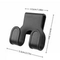 Motorcycle Helmet Hook & Bag Hanger | Double Hook Mount Motorcycle Helmet Hook QXL Black