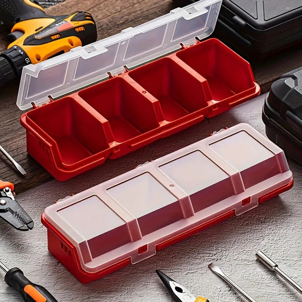 Multi-Compartment Plastic Storage Box for Screws & Hardware Parts Storage Box QXL